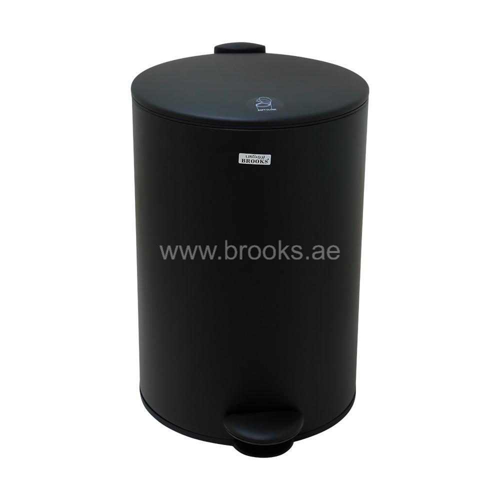 Brooks Fabio FRP Pedal Bin 20Ltr Black