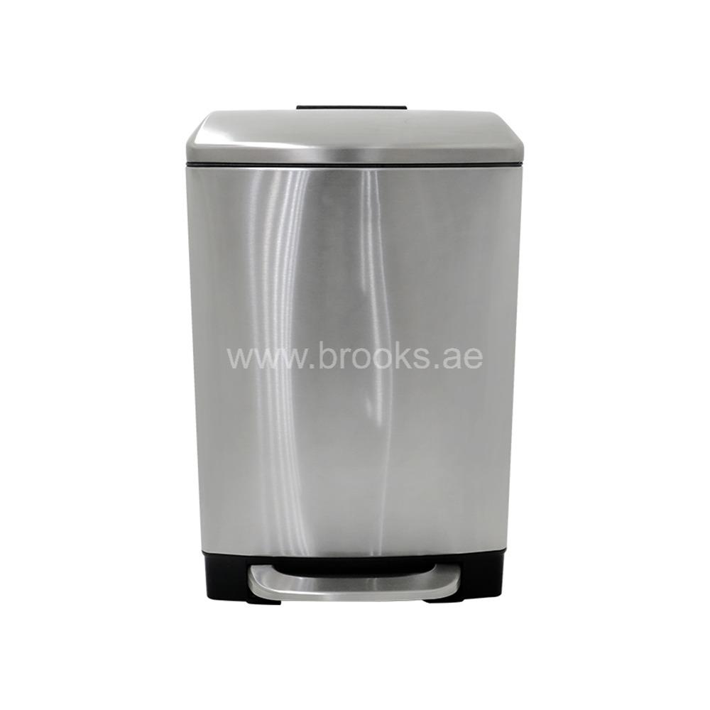 Brooks Highpro SS FRP pedal bin 12ltr Silver
