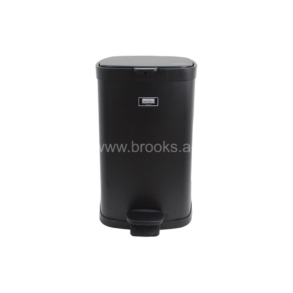 Brooks Ziol (Daze) Black Square Pedal Bin 12Ltr