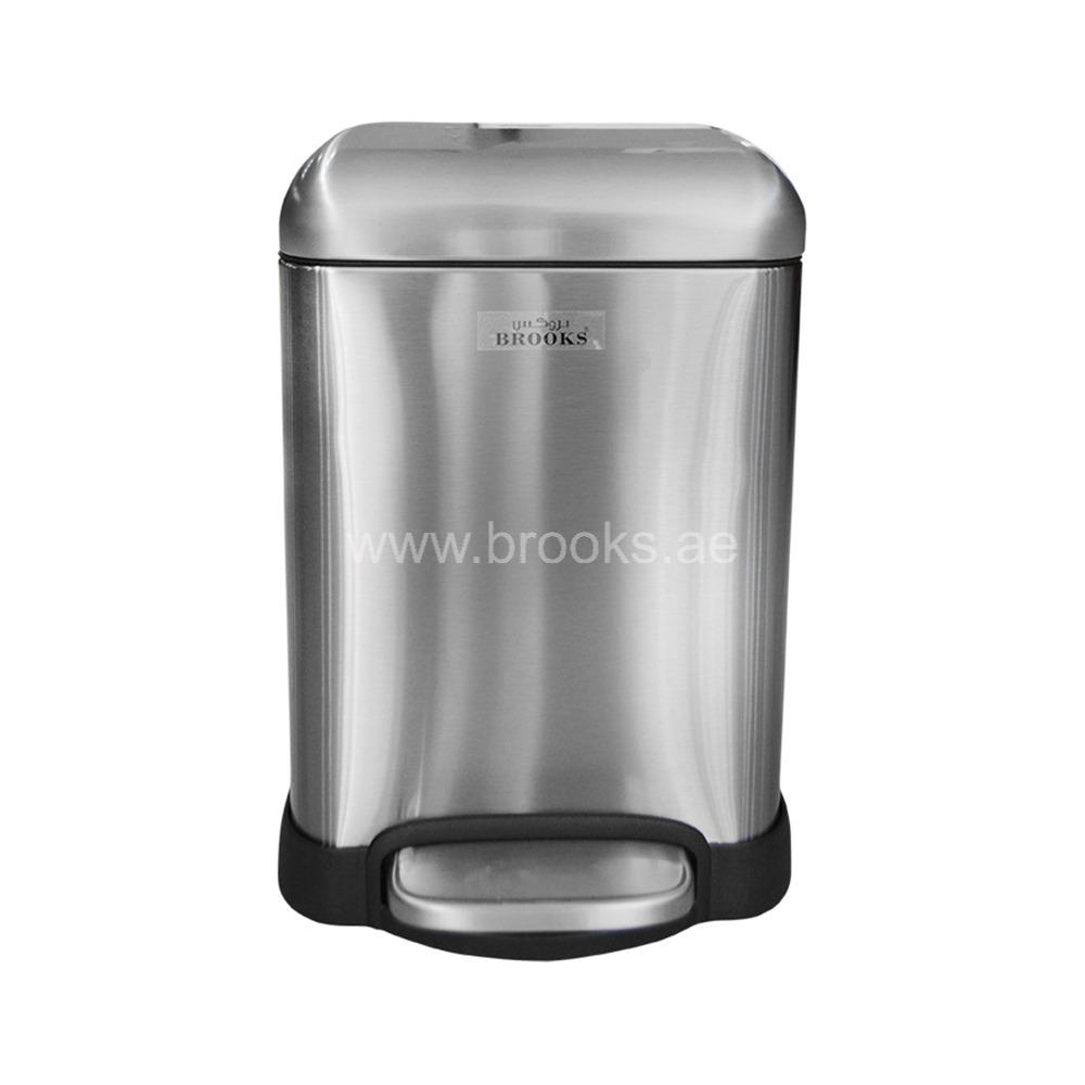 Brooks Fine SS FRP Softclose Pedal Bin 6Ltr 
