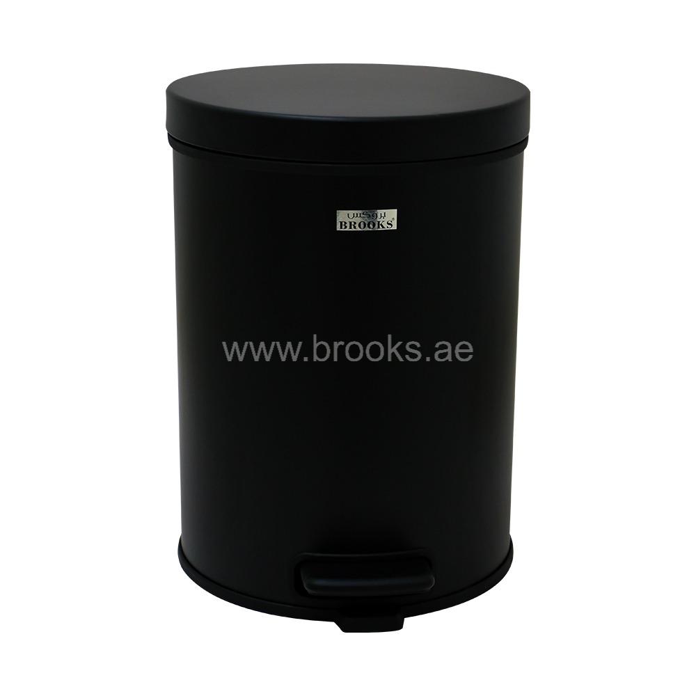 Brooks Bistro SS Softclose Pedal Bin 8Ltr Black 