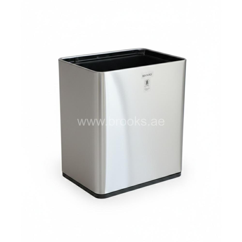 Brooks Rasto Metal Silver Open Bin 10Ltr 2 Layer