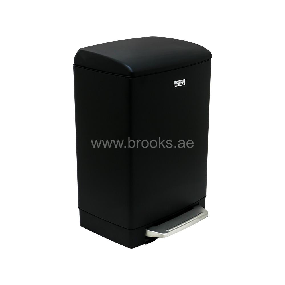 Brooks Lavist FRP Softclose Pedal Bin 12Ltr Black