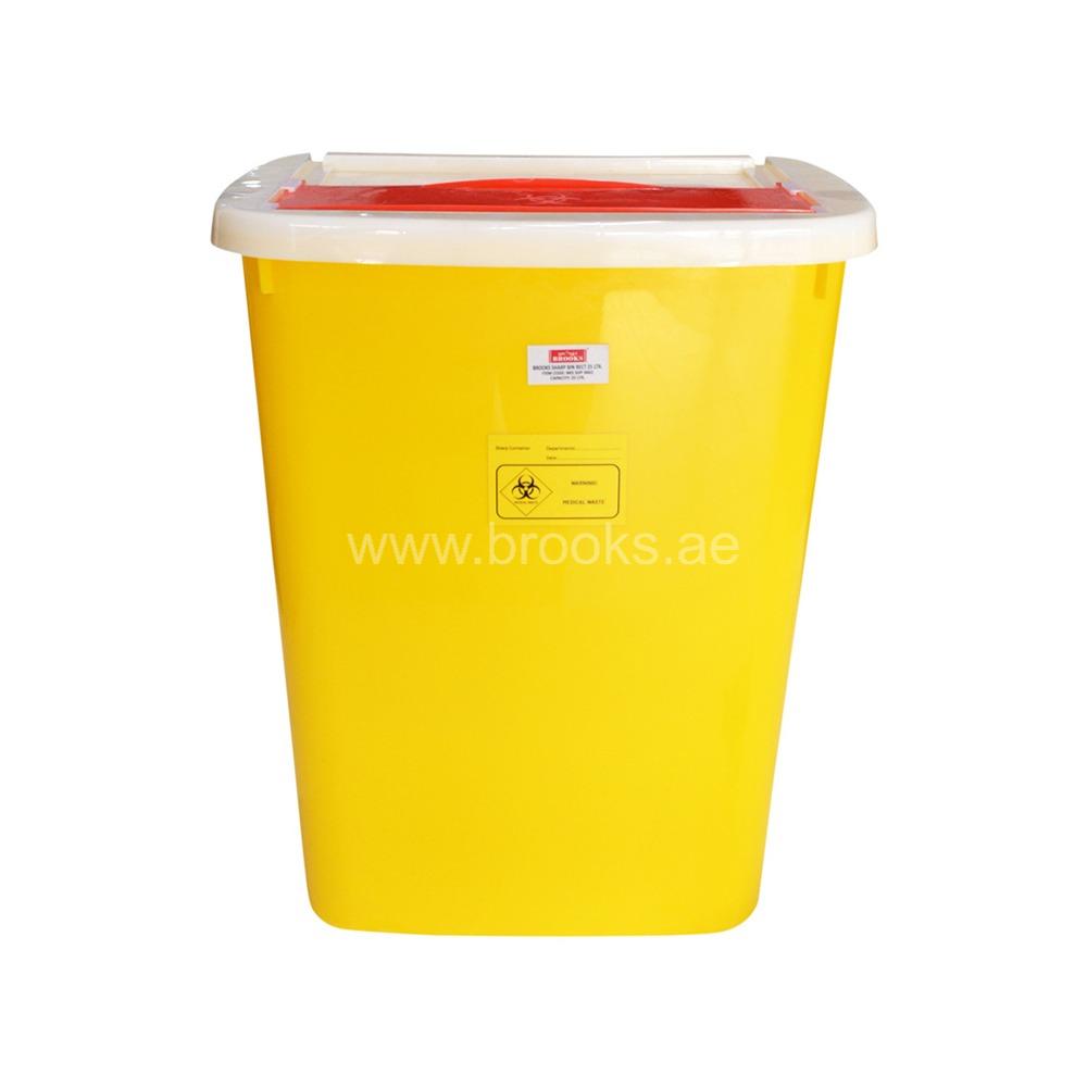 Brooks Plastic Sharp Rect. Container 25ltr