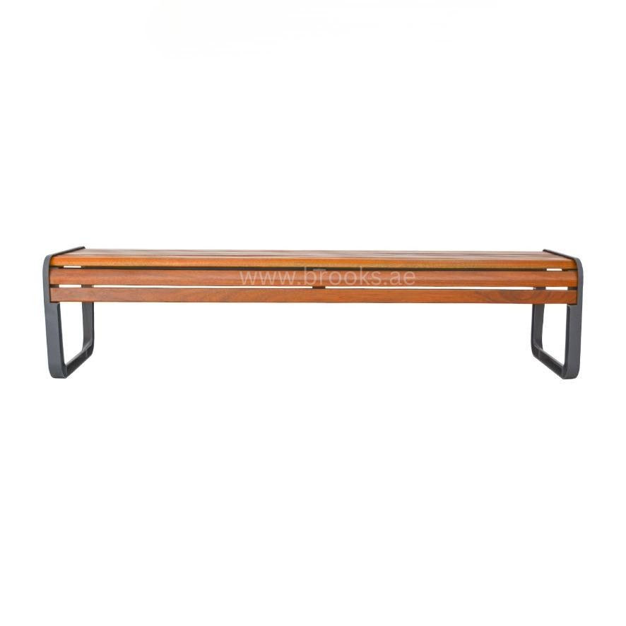 Brooks Laapril Bench Metal+Wood 180cm