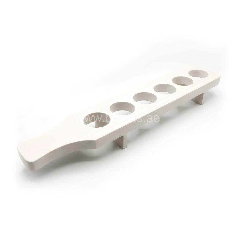 Veelex White Wooden Shot Glass Holder Tray 