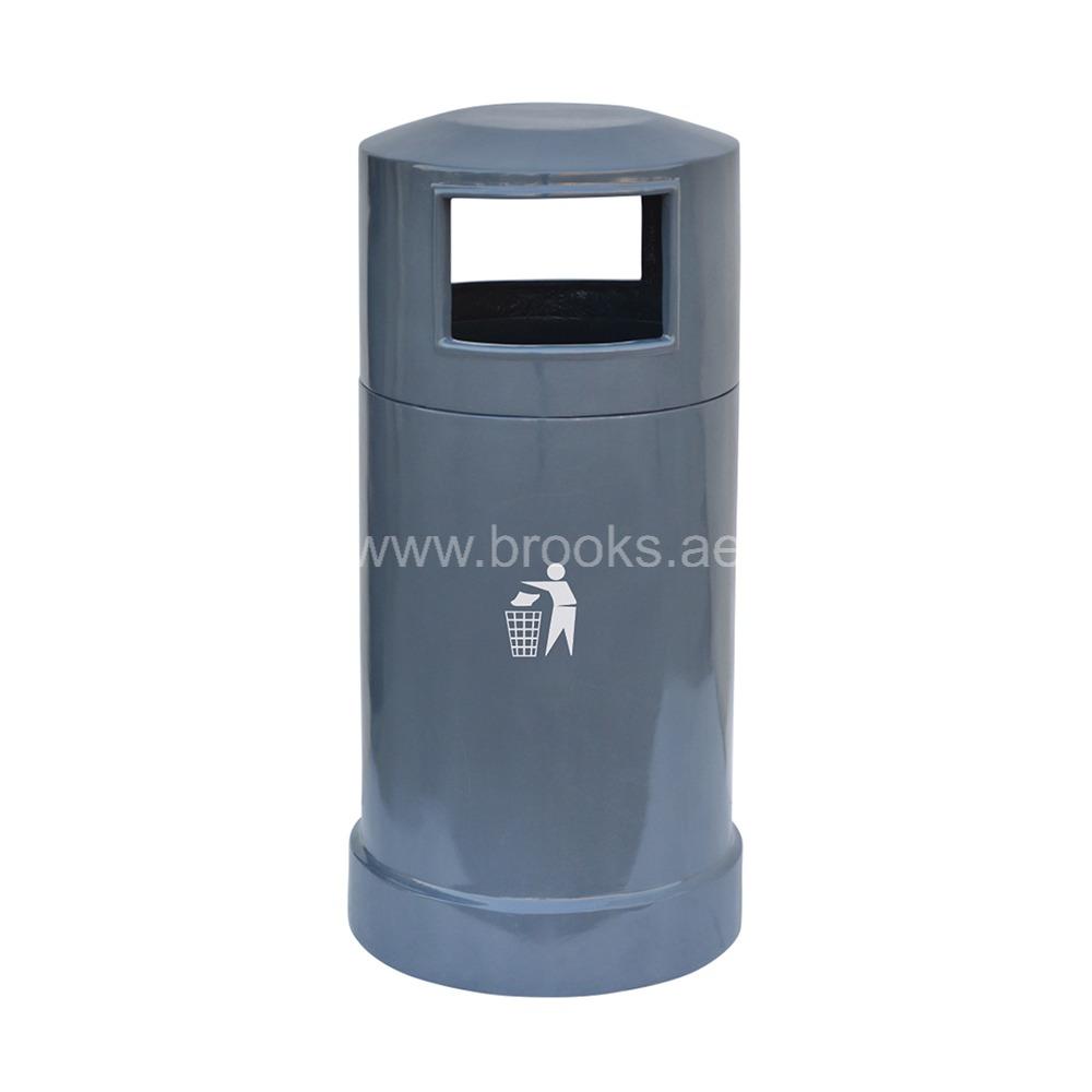 Brooks Outdoor Fiber Grey Open Bin