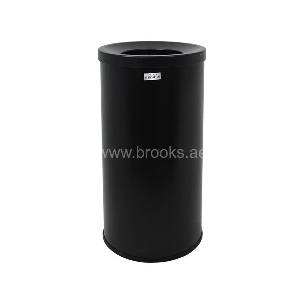 Brooks Neo SS FRP Round Open Bin 25Ltr Full Black