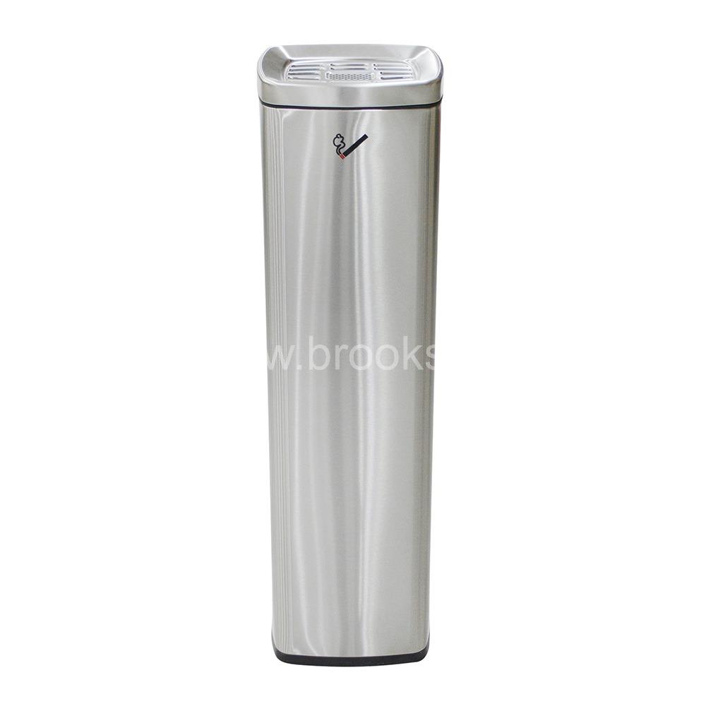 Brooks SS Ashtray Bin Silver Matt 