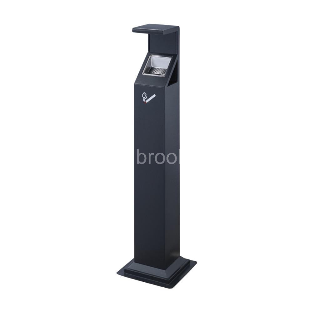 Brooks SS Ashtray Bin Dark Grey