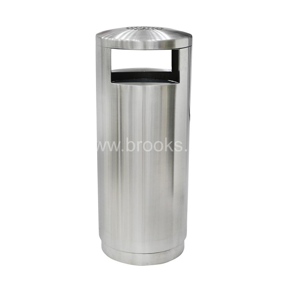 Brooks Raxo Open OD Bin with Ashtray Lid 80Ltr