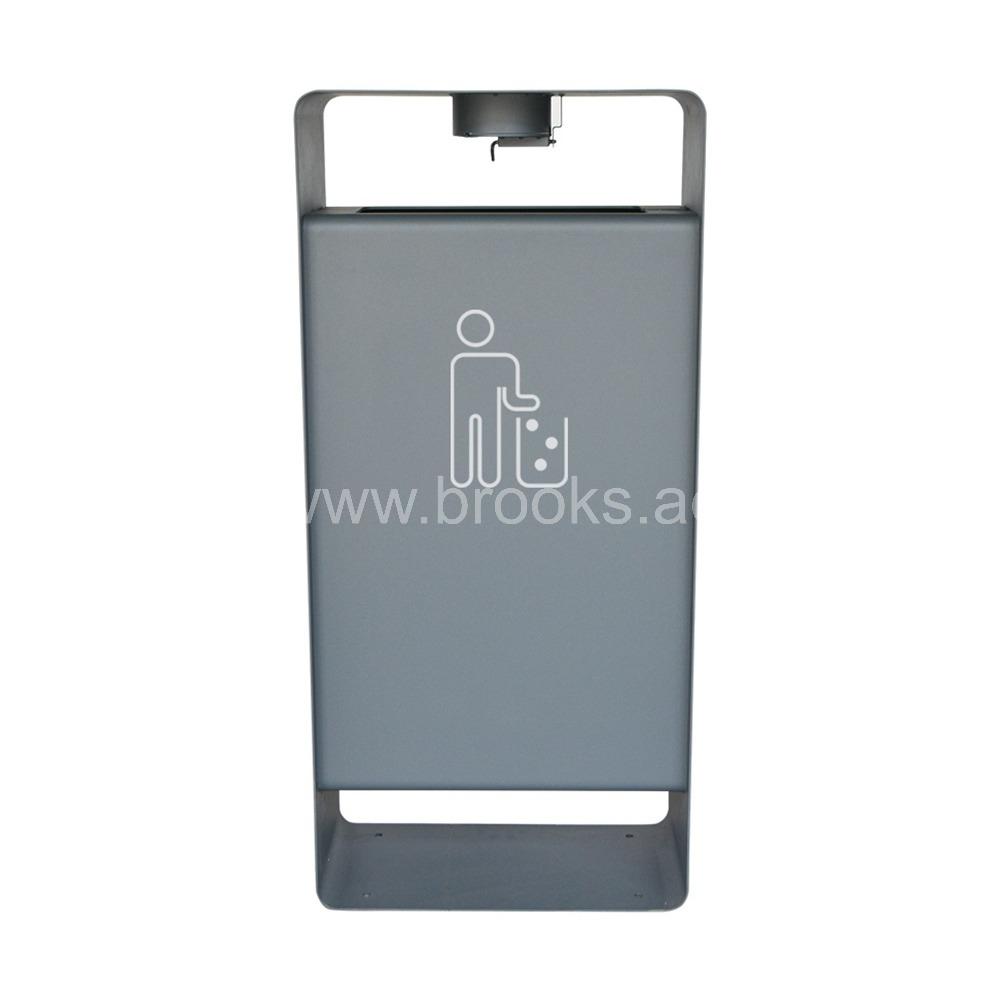 Brooks Veldo Open Bin with Ashtray Lid