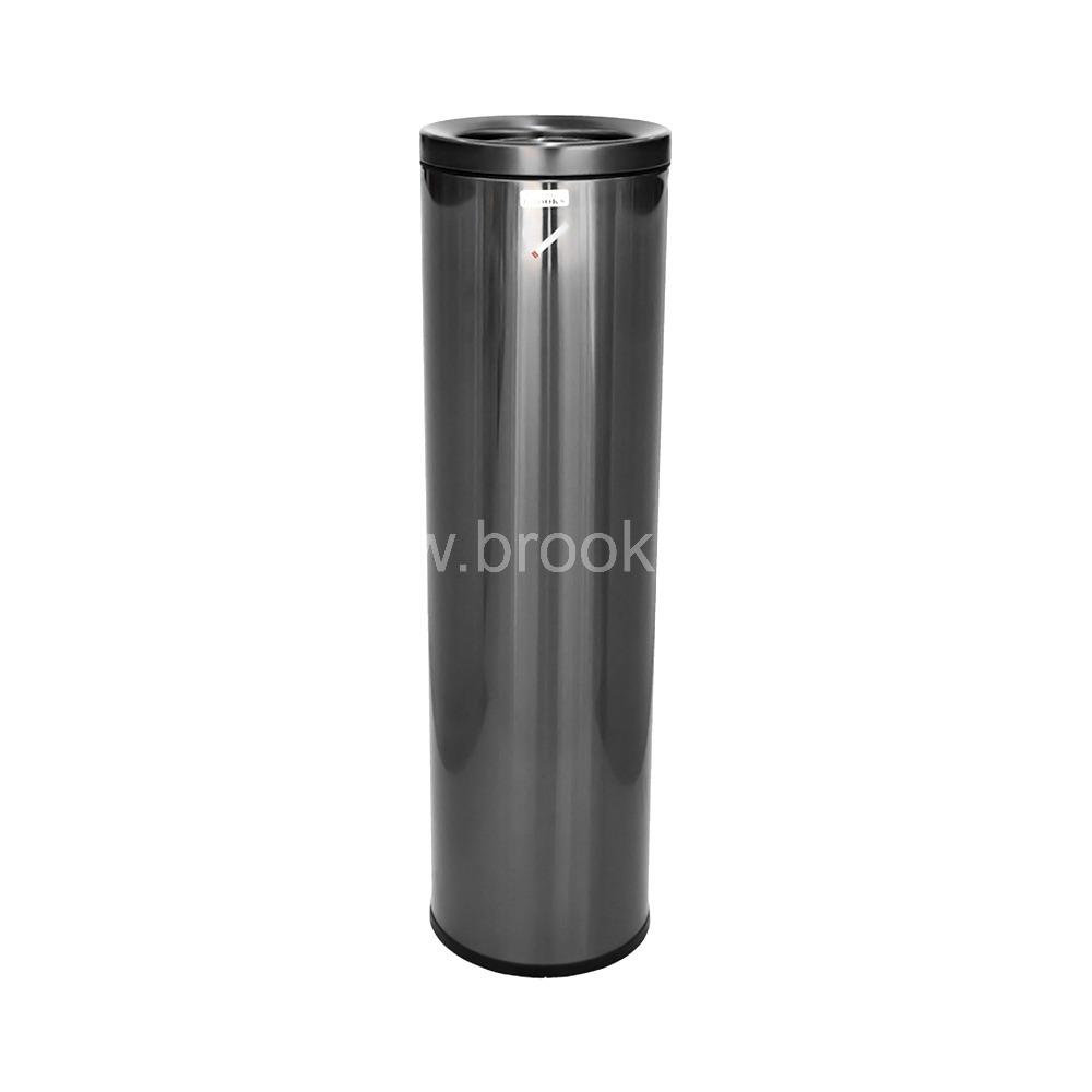 Brooks Fido SS Ashtray Bin 6Ltr Black Gold 