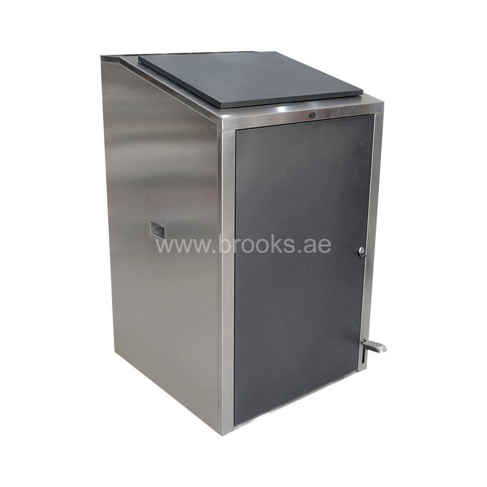 Brooks Dexi SS Square Pedal Bin 240Ltr