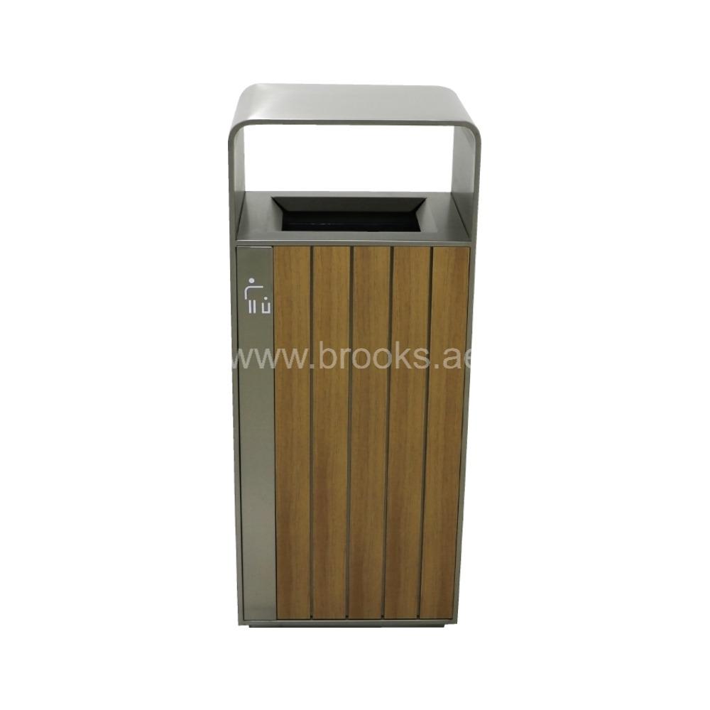 Brooks Xiod ID SS+PS Wood Open Bin 55Ltr