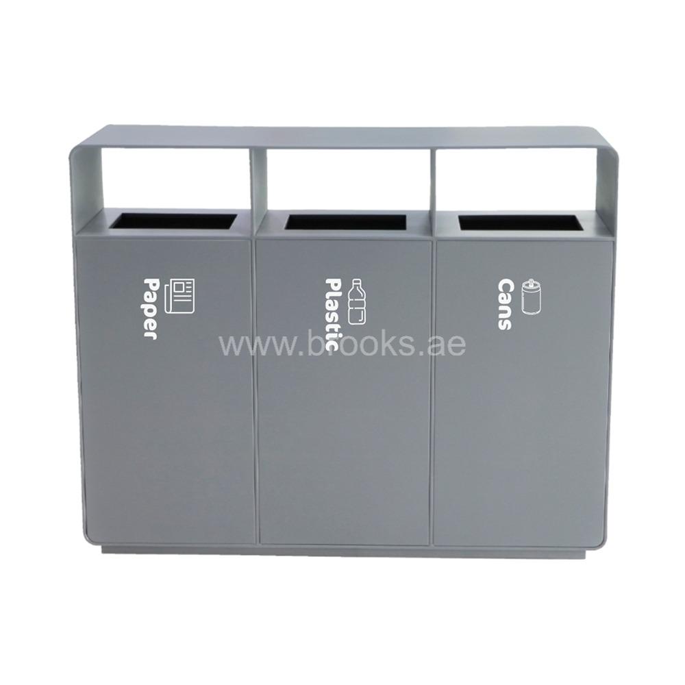 Brooks Daliz 3 Stream GS Recycle Bin Grey 180Ltr