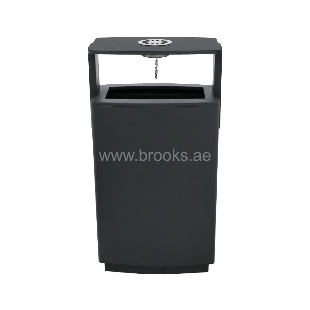 Brooks Fonix GS Ashtray Bin 50 Ltr Grey 
