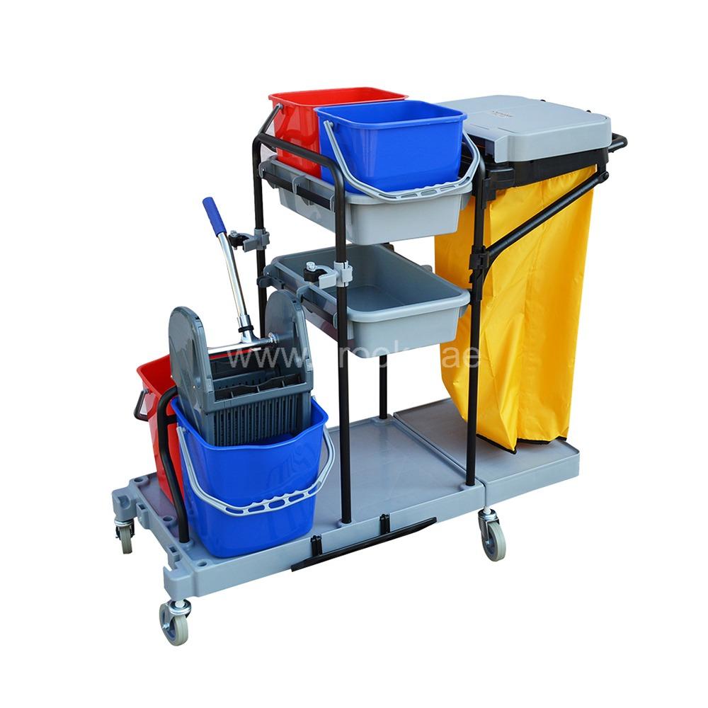 Brooks Multi Function Janitor Cart Grey