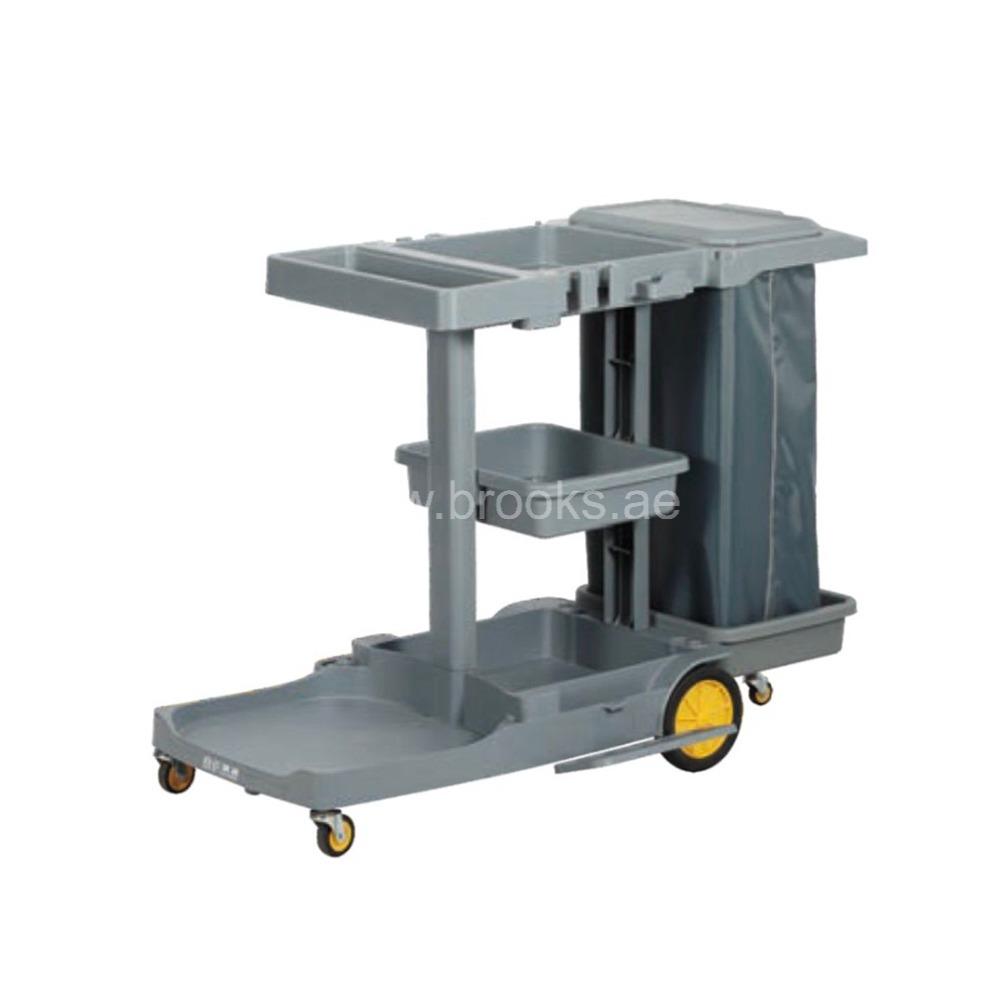 Brooks Janitor Cart Grey