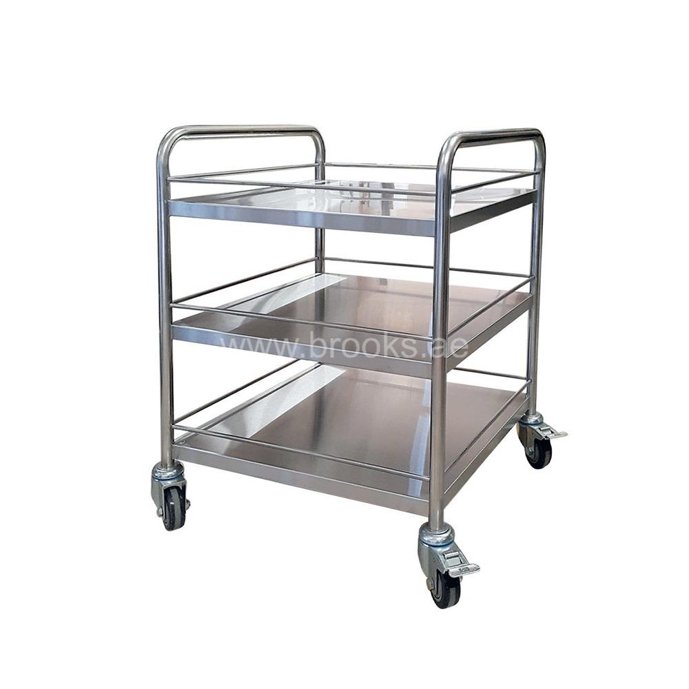 Brooks SS Service Cart 3 Layer