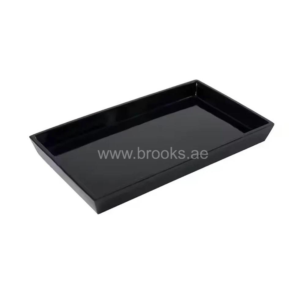 Poly Resin Tray Black 