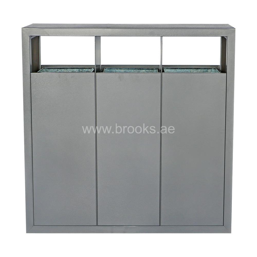 Brooks Revox 3Stream Metal Recycle Bin165Ltr