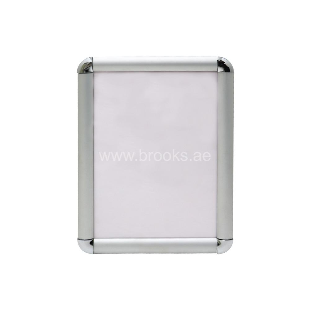 Aluminium Wall Mounted A4 Snap Frame Silver