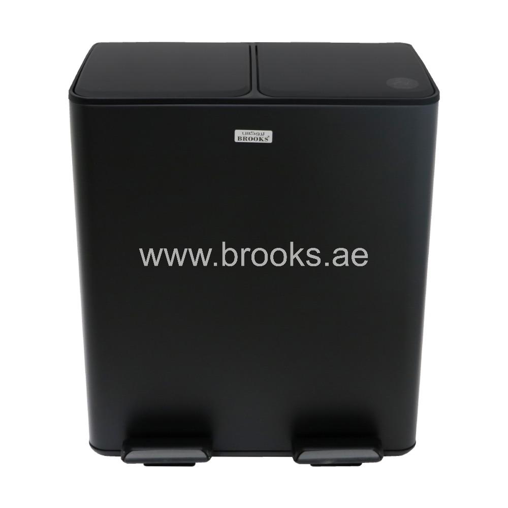 Brooks Flendy 2 Stream Recycle Bin 40Ltr Black