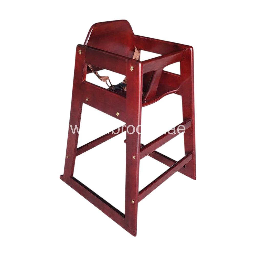 Brooks Olna Wooden Dining Baby High Chair Mahogany