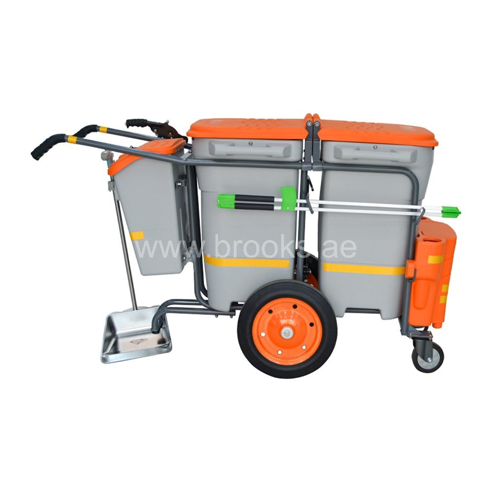 Brooks Outdoor Handpush Cleaning Trolley 200Ltr 