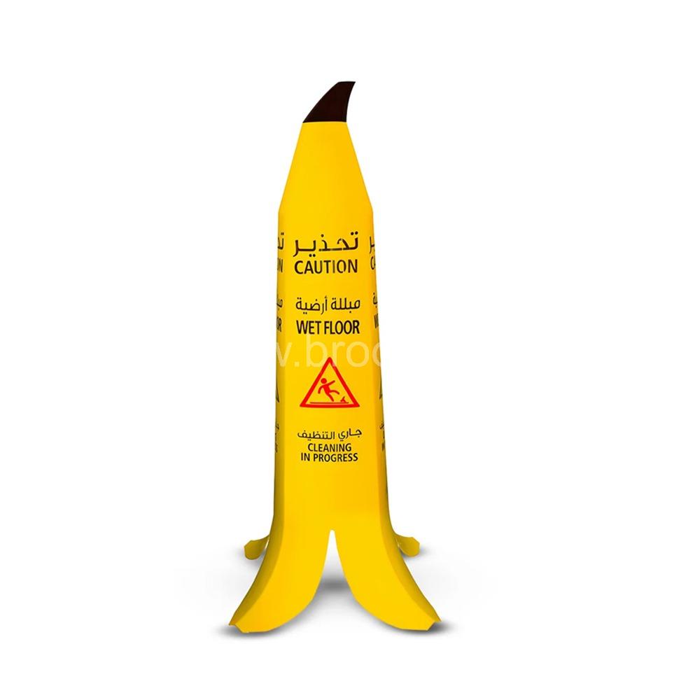 Brooks Caution Banana Cone for Wet Floor 61.5cm