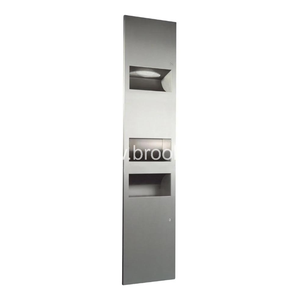 Recessed Towel Dispenser/Hand Dryer/Waste Receptacle 