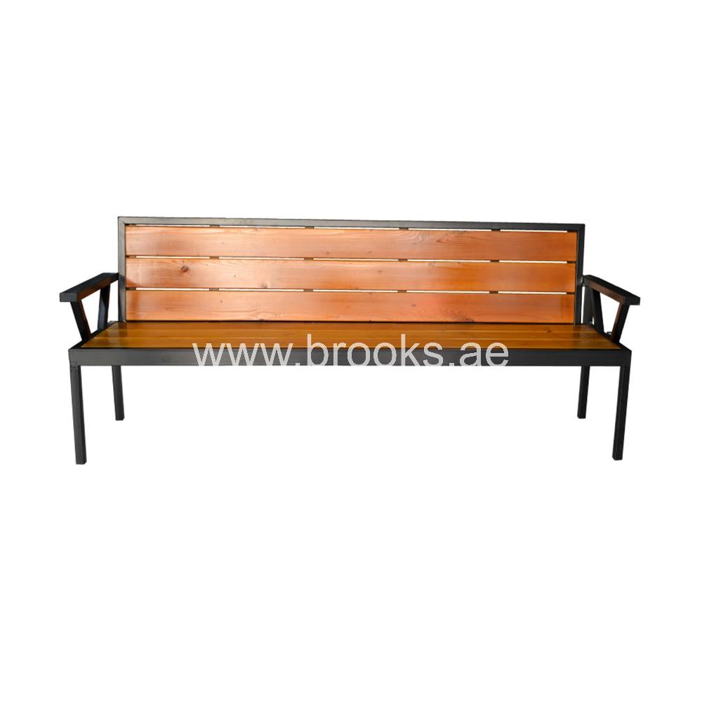 Brooks Bench Wooden+Metal