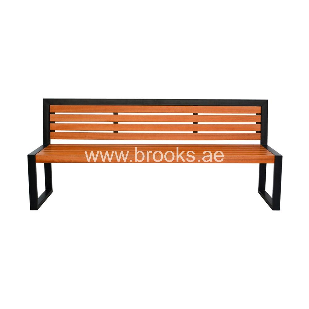 Brooks Zolvy Bench Metal+Wood 200cm