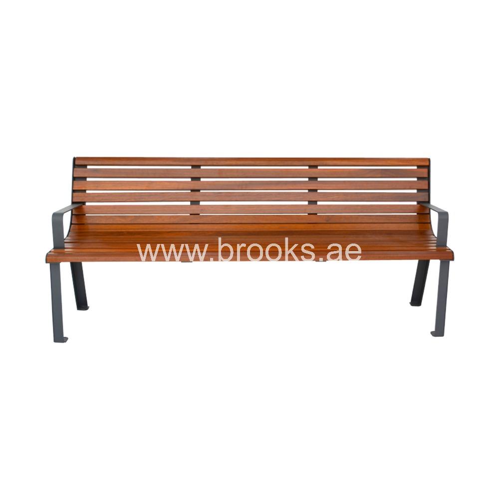 Brooks Vinca Bench Metal+Wood 180cm