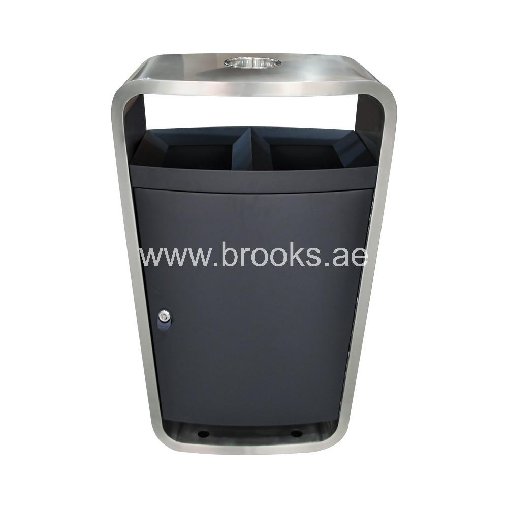 Brooks Skell Open Bin  with Ashtray-68Ltr