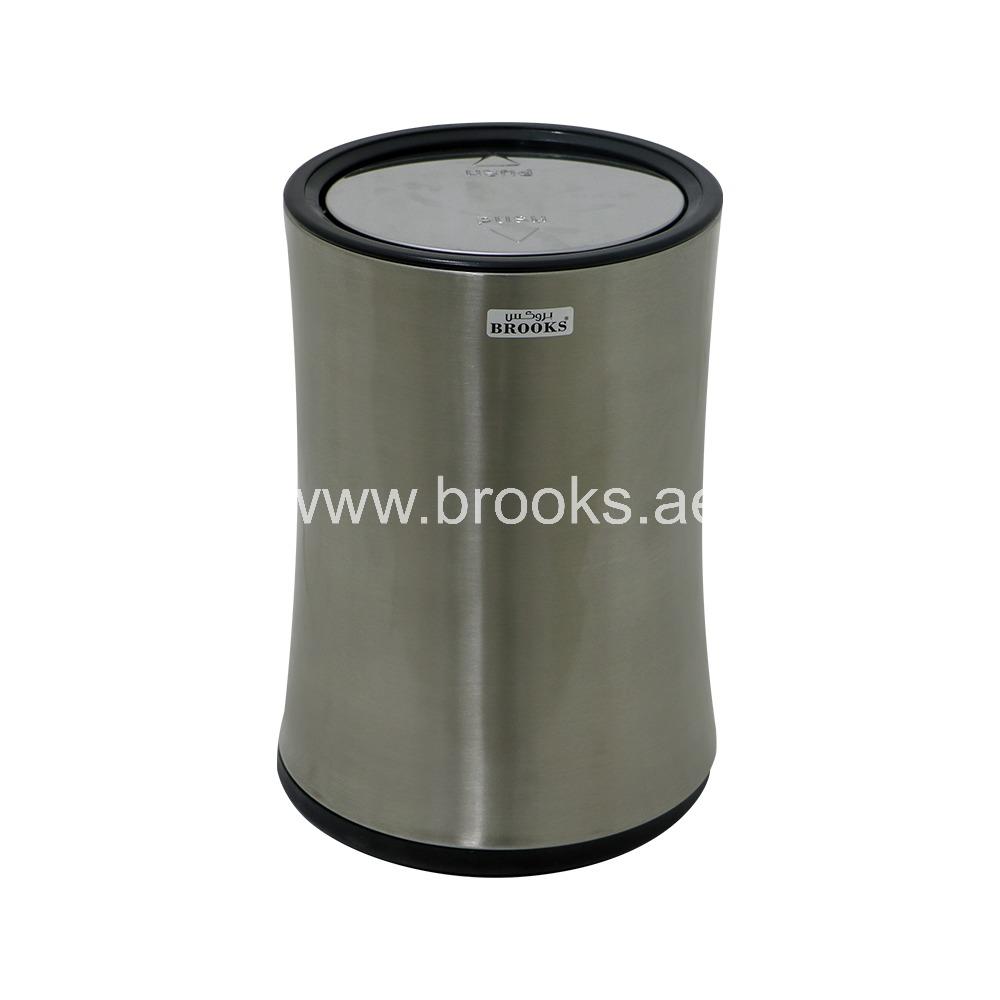 Brooks Vorex Metal Round Swing Bin 8Ltr