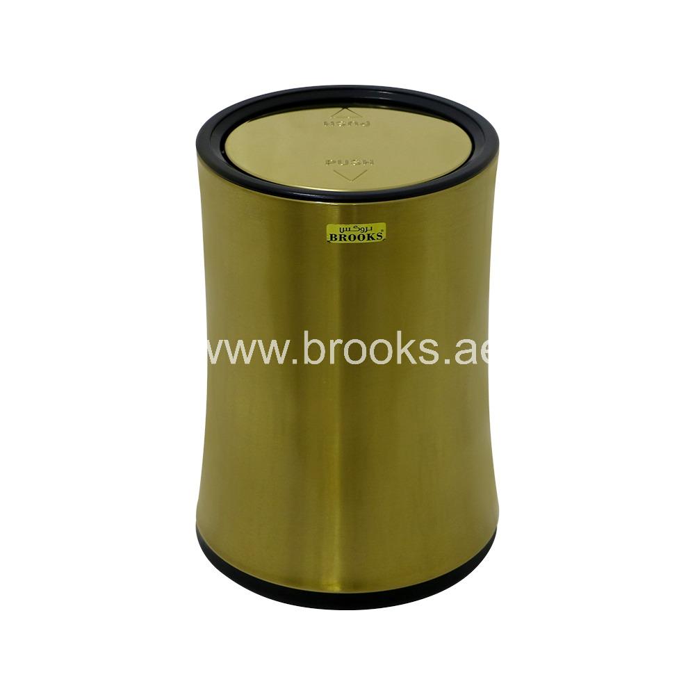 Brooks Vorex Metal Round Swing Bin 8Ltr 