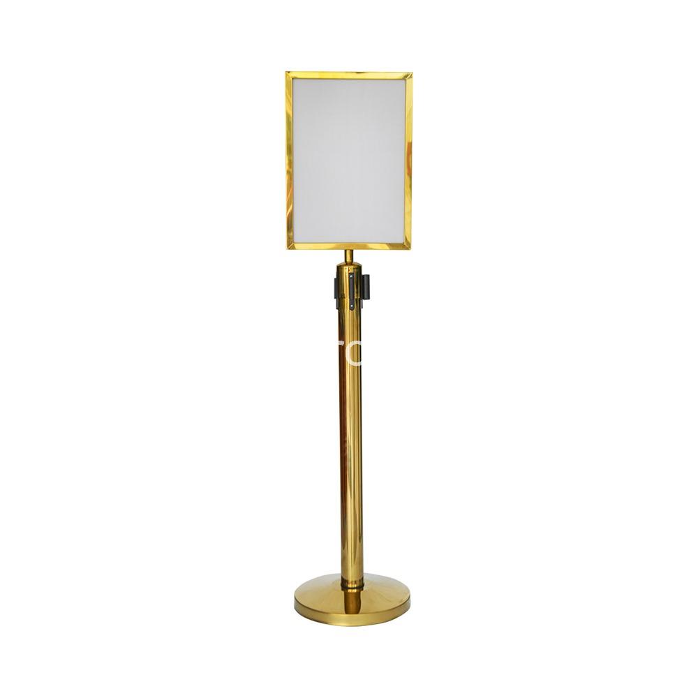 Double Side Rectractable A3 Vertical Header & Stand Golden 