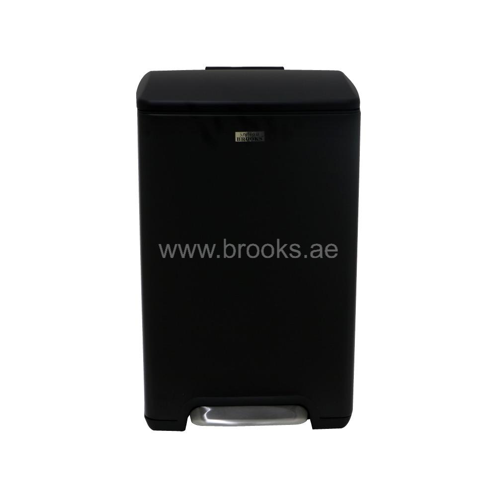Brooks Taviz Softclose Pedal Bin 15Ltr.Black 