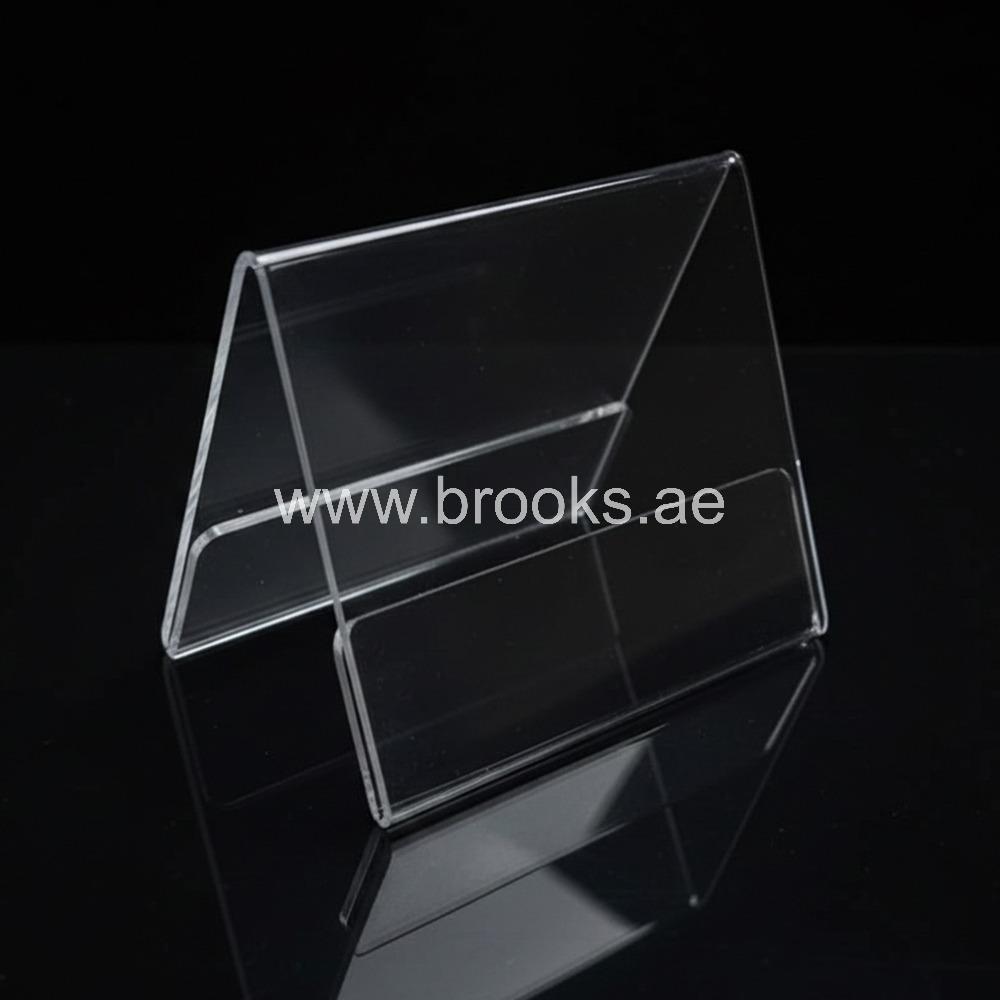 Veelex Mini A-Shape Clear Acrylic Buffet Tag 