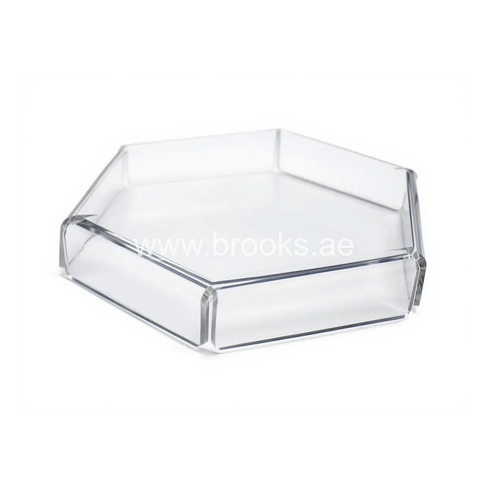 Veelex Clear Acrylic Hexagonal Display Stand 