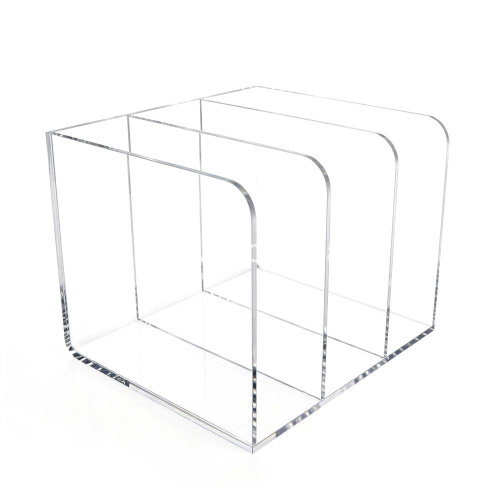 Veelex Clear Acrylic Magazine/File Rack Organizer 3 Layer 