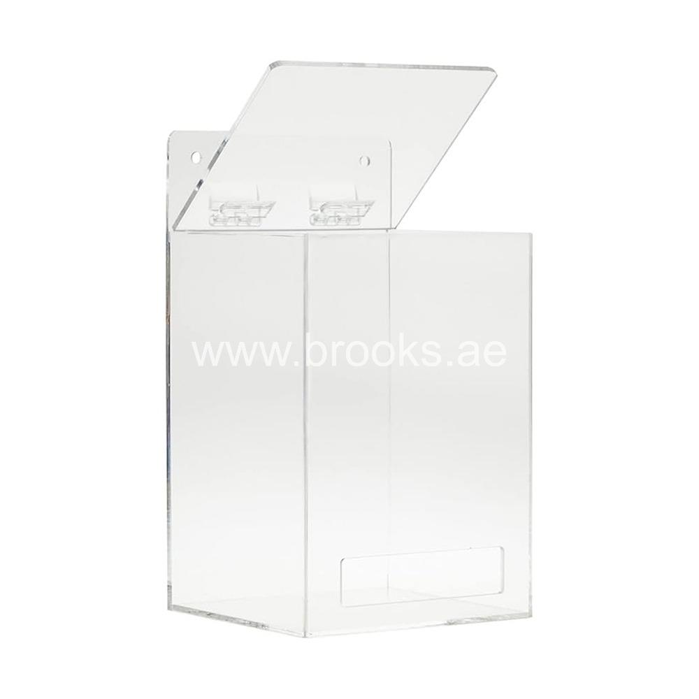 Veelex Wall Mounted Clear Acrylic Dispenser for Gloves,Hair Nets, Shoe Covers, Beard Nets 