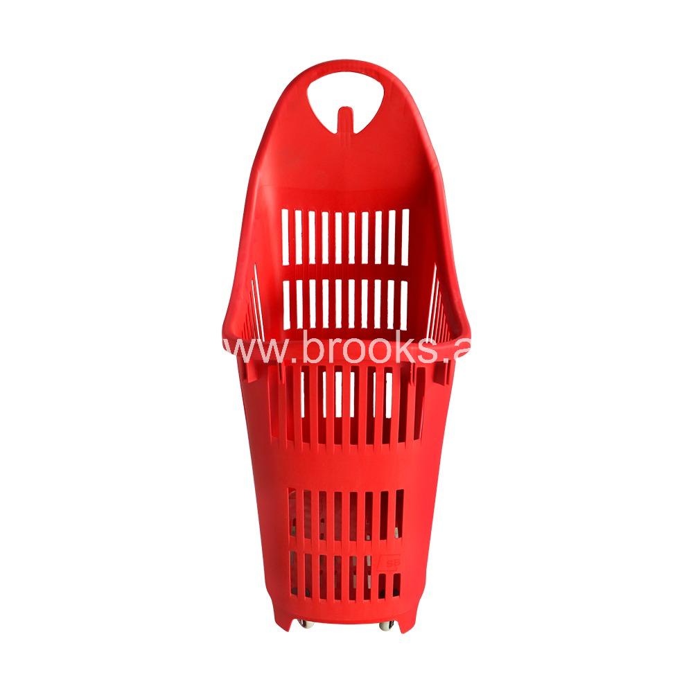 Plastic Shopping Trolley Red 70Ltr