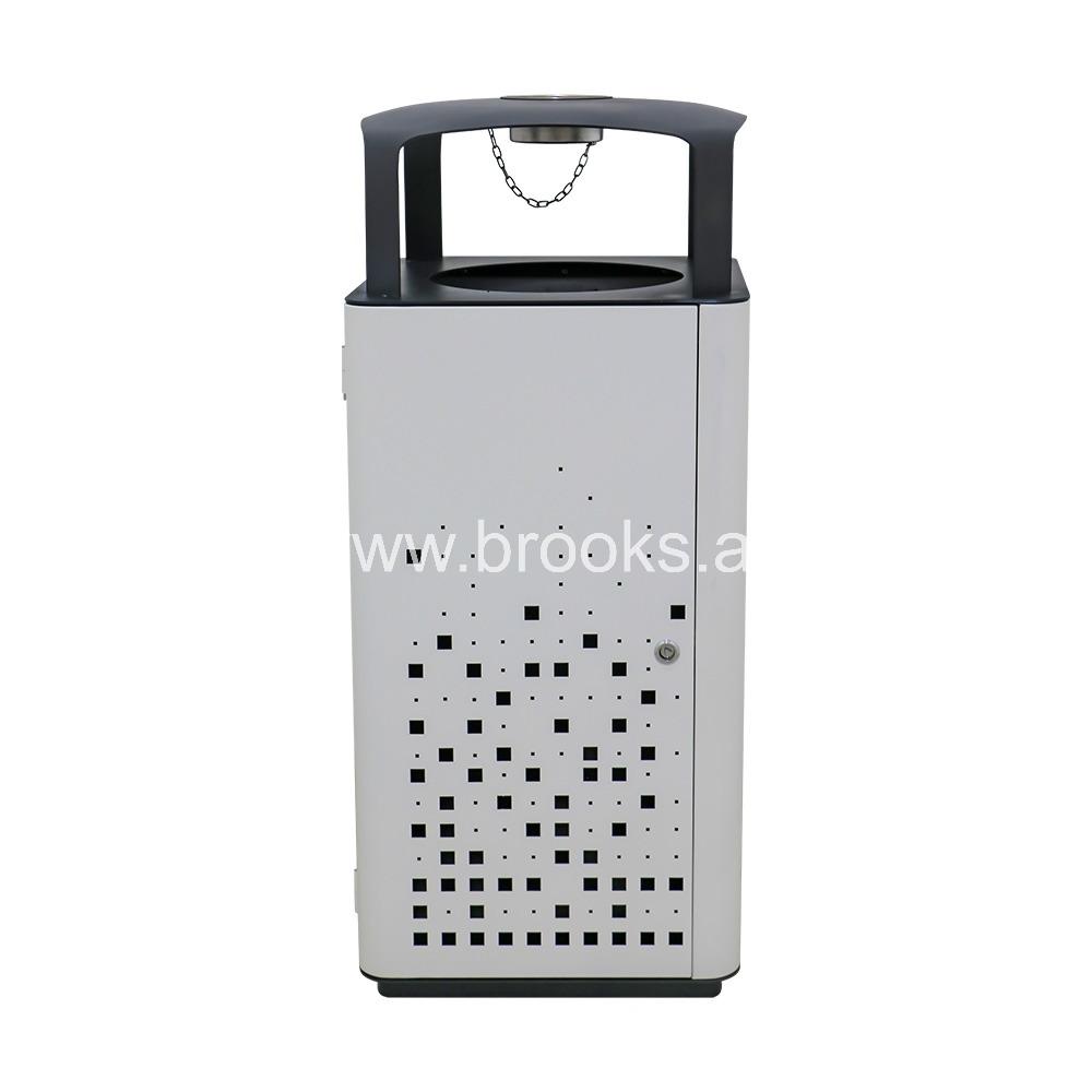 Brooks Florio GS Square Ashtray Bin 100Ltr