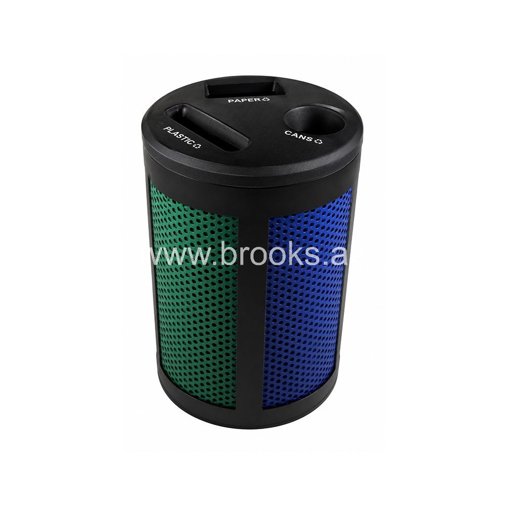 Toronto 3 Stream Round Recycle Bin 170Ltr 