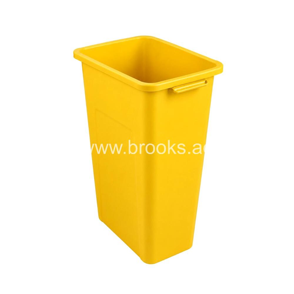 Plastic Waste Watcher Yellow 60Ltr 