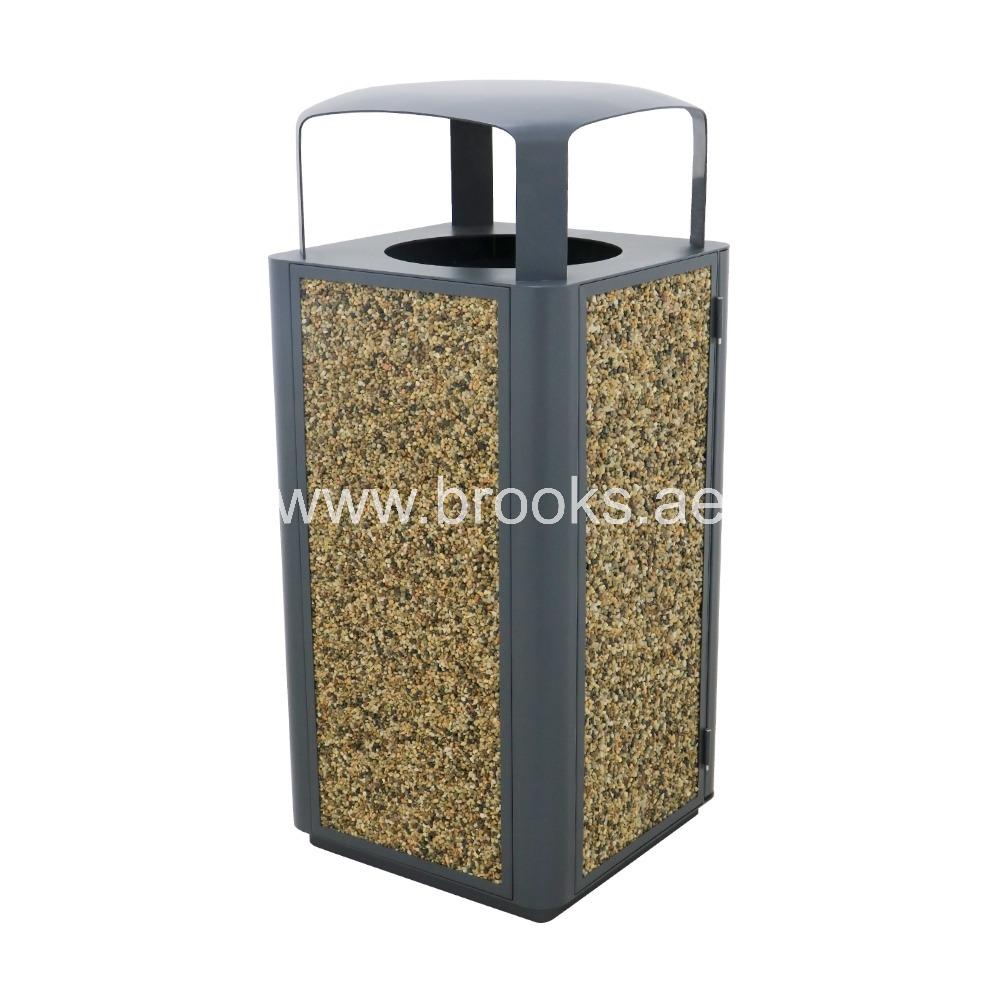Brooks Voell GS+RS Sqaure Ashtray Bin 100Ltr 