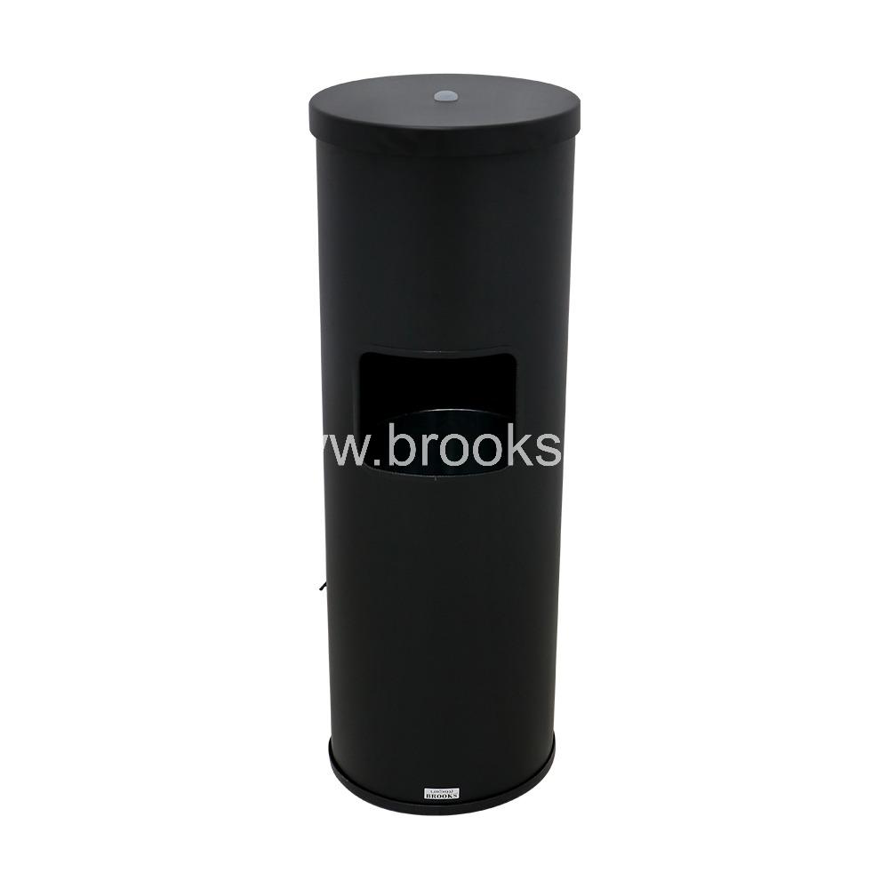 Brooks INOX MS Wet Tissue Dispenser Bin Black 